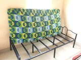 Steel Bed with Mattress 6x3