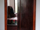 Teak Antique Wardrobe With Mirror