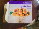Imported glass fruit bowl.