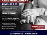 Level 3 & 7 Diploma in Health and Social Care Management.