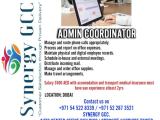Admin Coordinators (Male & Female)