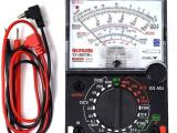 Analogue Meter Multimeter Multitester, Amp Volt Ohm Voltage Tester Meter and Diode Continuity Test, Accurately Measures Voltage Current Amp Resistance Capacitance Dual Fused for Anti-Burn YX-360TR E L B