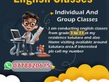 English tuition available